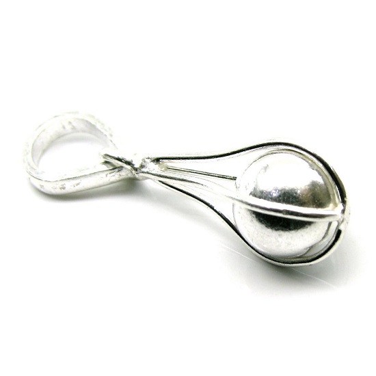 Pure Silver Ball Pendant in Cage – Chandi Pinjre Goli Locket for Astrology Remedy Pure Silver Ball Pendant in Cage – Chandi Pinjre Goli Locket for Astrology Remedy